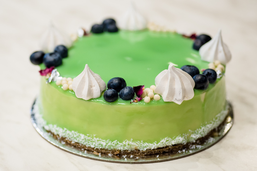 Lime and coconut cheesecake
